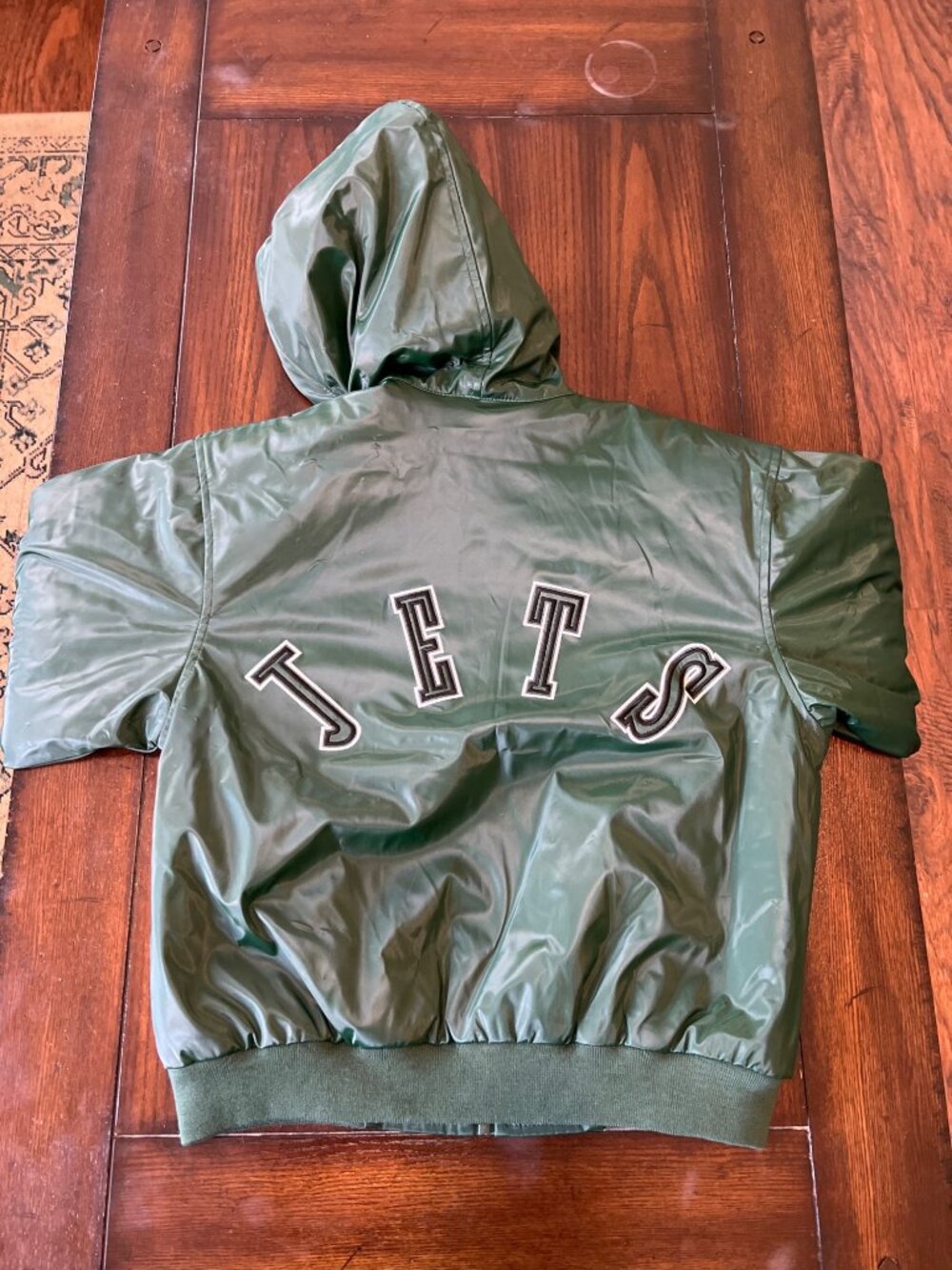 Vintage Play Football NFL NY Jets Youth Childrens Coat sz Medium 8/10 Boy Unisex - Picture 7 of 8